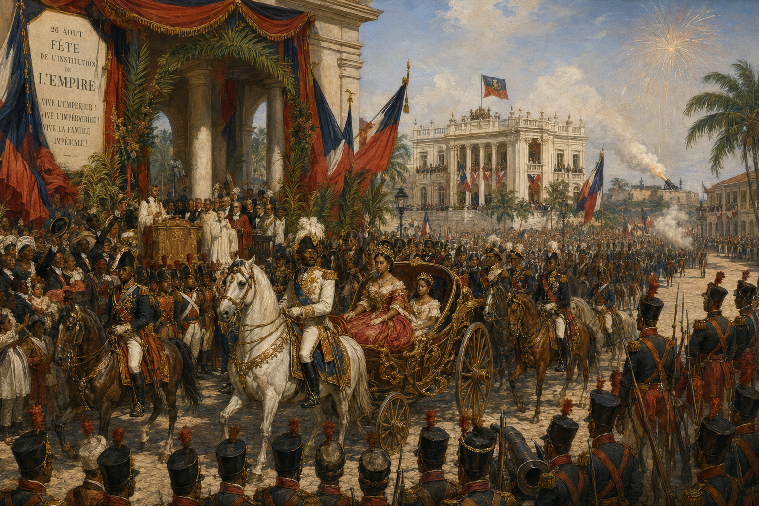 La capitale en fête : Soulouque célèbre son Empire